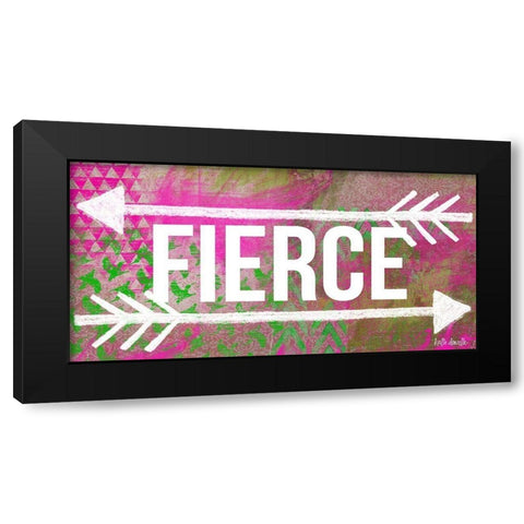 Fierce Black Modern Wood Framed Art Print with Double Matting by Doucette, Katie