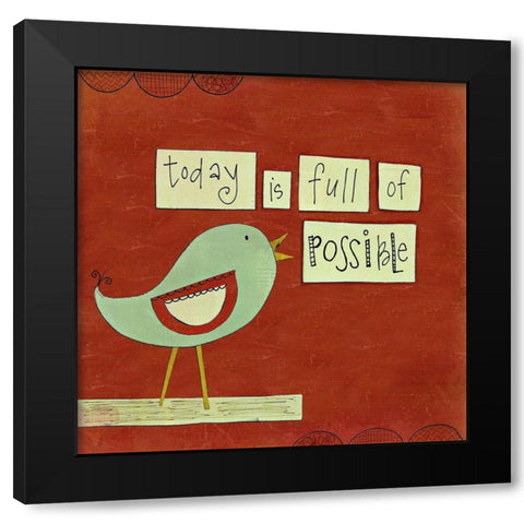 Possible 88 Black Modern Wood Framed Art Print with Double Matting by Doucette, Katie