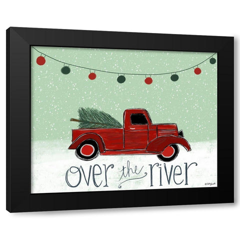 Over the River Black Modern Wood Framed Art Print by Doucette, Katie