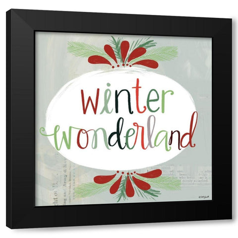 Winter Wonderland Black Modern Wood Framed Art Print by Doucette, Katie