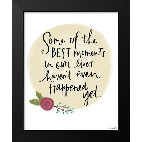 Best Moments Black Modern Wood Framed Art Print by Doucette, Katie
