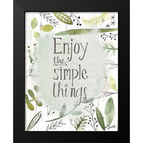 Simple Things II Black Modern Wood Framed Art Print by Doucette, Katie