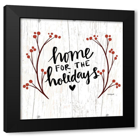 Home for the Holidays Black Modern Wood Framed Art Print by Doucette, Katie