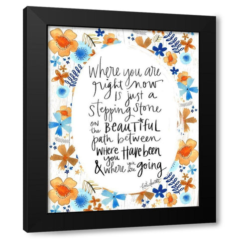 Beautiful Path Black Modern Wood Framed Art Print with Double Matting by Doucette, Katie