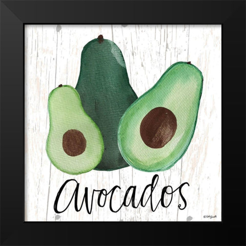 Avocados Black Modern Wood Framed Art Print by Doucette, Katie