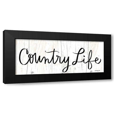 Country Life Black Modern Wood Framed Art Print with Double Matting by Doucette, Katie