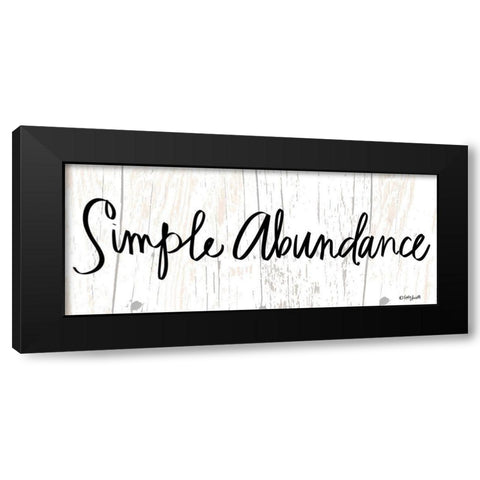 Simple Abundance Black Modern Wood Framed Art Print with Double Matting by Doucette, Katie