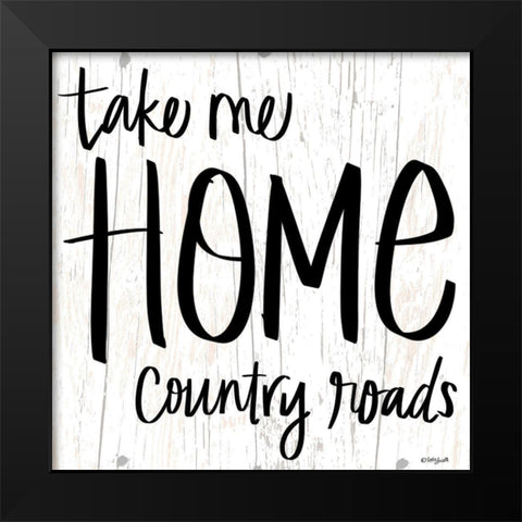 Take Me Home Black Modern Wood Framed Art Print by Doucette, Katie