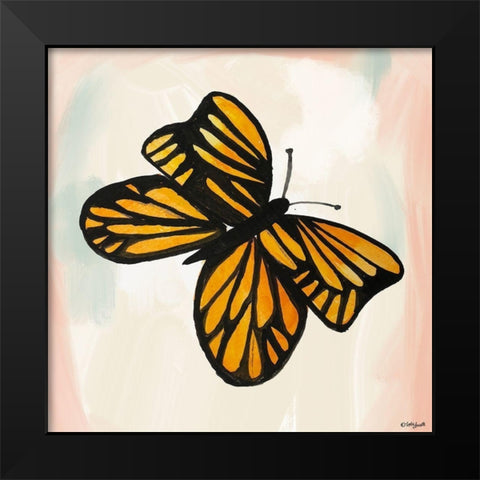 Butterfly II Black Modern Wood Framed Art Print by Doucette, Katie