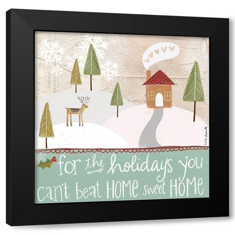 Home for the Holidays Black Modern Wood Framed Art Print by Doucette, Katie