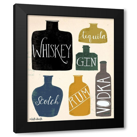 Spirits Black Modern Wood Framed Art Print by Doucette, Katie