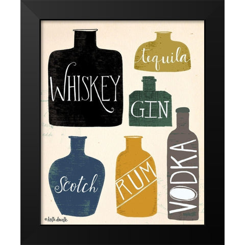 Spirits Black Modern Wood Framed Art Print by Doucette, Katie
