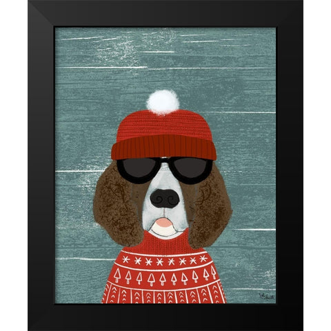 Spaniel Black Modern Wood Framed Art Print by Doucette, Katie
