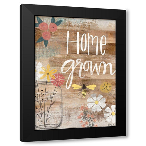 Home Grown Black Modern Wood Framed Art Print with Double Matting by Doucette, Katie