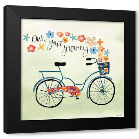 Own Your Journey Black Modern Wood Framed Art Print with Double Matting by Doucette, Katie