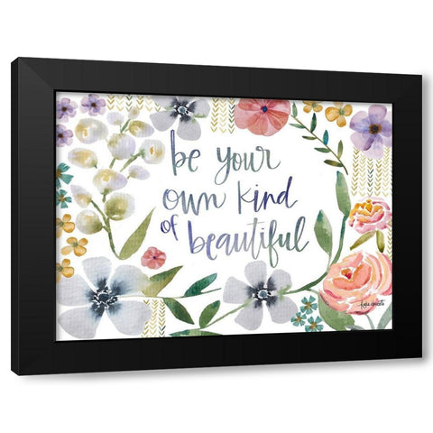 Kind of Beautiful Black Modern Wood Framed Art Print with Double Matting by Doucette, Katie