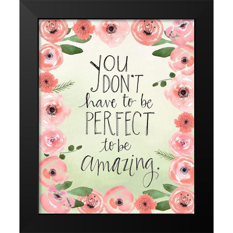 Perfect Black Modern Wood Framed Art Print by Doucette, Katie