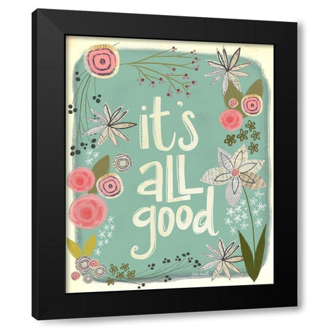 All Good Spring Black Modern Wood Framed Art Print with Double Matting by Doucette, Katie