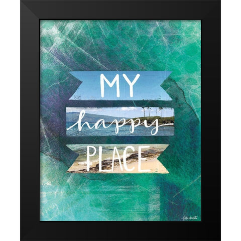 My Happy Place II Black Modern Wood Framed Art Print by Doucette, Katie