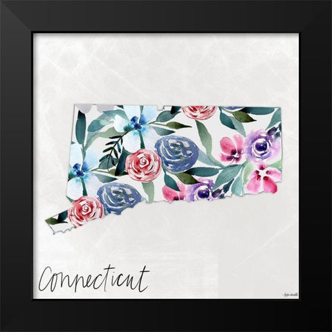 Connecticut Black Modern Wood Framed Art Print by Doucette, Katie