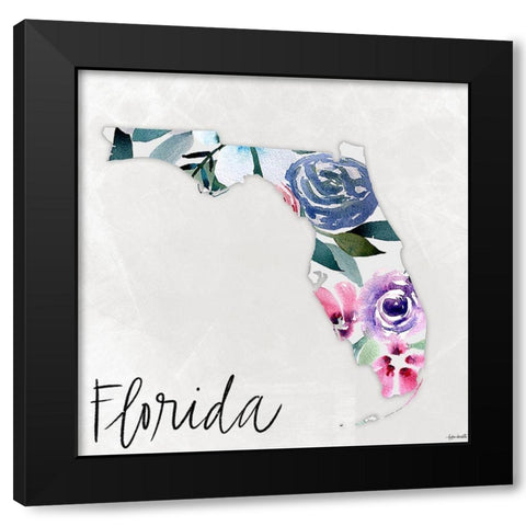 Florida Black Modern Wood Framed Art Print by Doucette, Katie