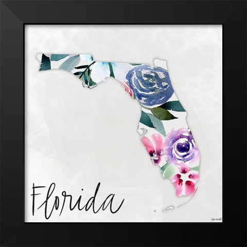 Florida Black Modern Wood Framed Art Print by Doucette, Katie