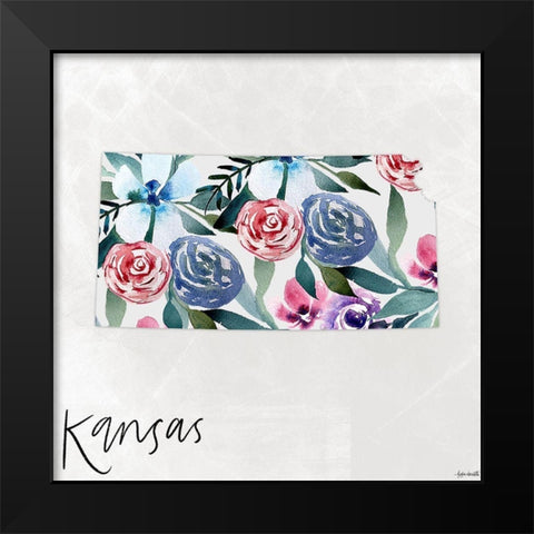 Kansas Black Modern Wood Framed Art Print by Doucette, Katie