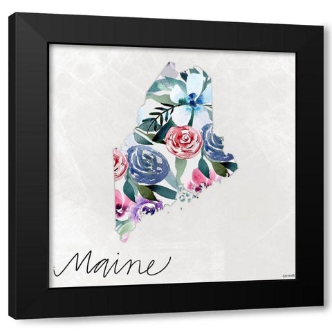 Maine Black Modern Wood Framed Art Print with Double Matting by Doucette, Katie