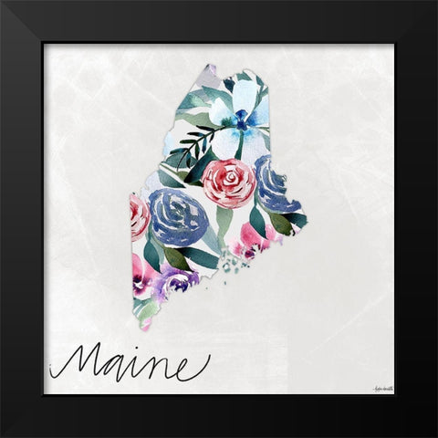 Maine Black Modern Wood Framed Art Print by Doucette, Katie