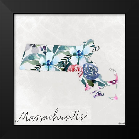 Massachusetts Black Modern Wood Framed Art Print by Doucette, Katie