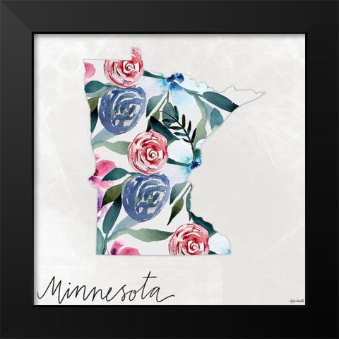 Minnesota Black Modern Wood Framed Art Print by Doucette, Katie