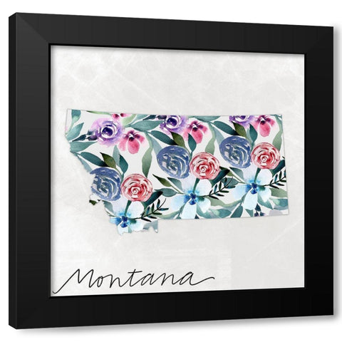 Montana Black Modern Wood Framed Art Print with Double Matting by Doucette, Katie
