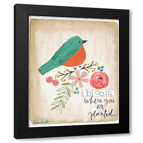 Planted Black Modern Wood Framed Art Print by Doucette, Katie