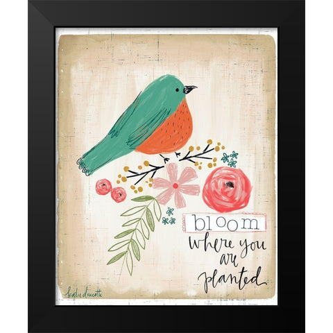 Planted Black Modern Wood Framed Art Print by Doucette, Katie