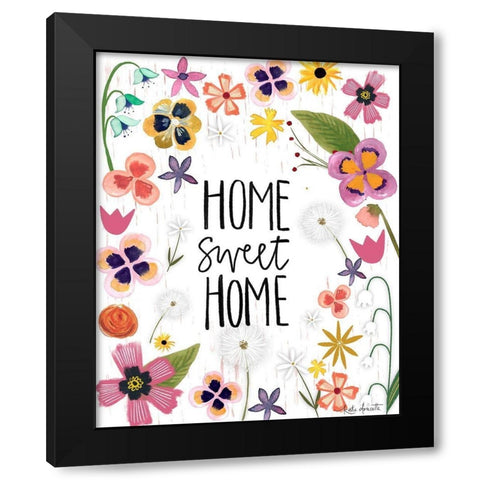 Home Sweet Home Black Modern Wood Framed Art Print with Double Matting by Doucette, Katie