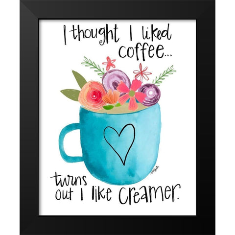 Coffee Creamer Black Modern Wood Framed Art Print by Doucette, Katie