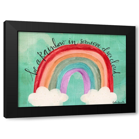 Be a Rainbow Black Modern Wood Framed Art Print by Doucette, Katie