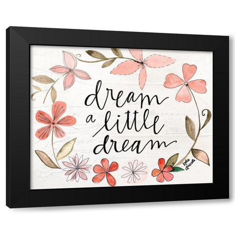 Dream a Little Dream Black Modern Wood Framed Art Print with Double Matting by Doucette, Katie