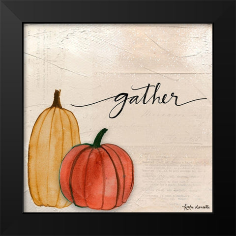 Gather Black Modern Wood Framed Art Print by Doucette, Katie
