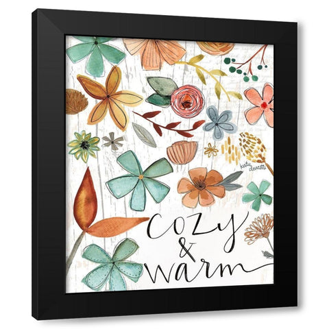 Cozy and Warm Black Modern Wood Framed Art Print by Doucette, Katie