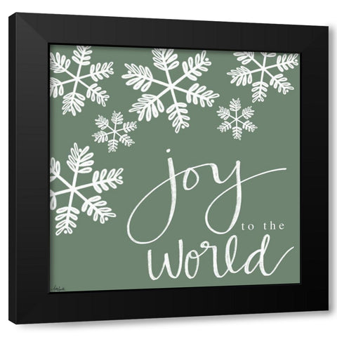 Joy to the World Black Modern Wood Framed Art Print by Doucette, Katie