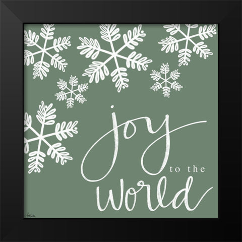 Joy to the World Black Modern Wood Framed Art Print by Doucette, Katie