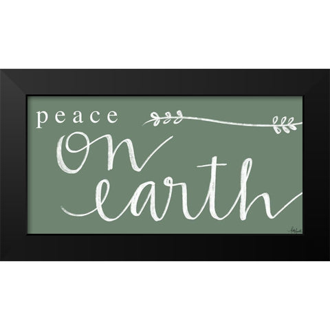 Peace on Earth Black Modern Wood Framed Art Print by Doucette, Katie