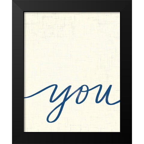 You Black Modern Wood Framed Art Print by Doucette, Katie