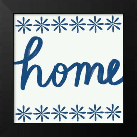 Home Black Modern Wood Framed Art Print by Doucette, Katie