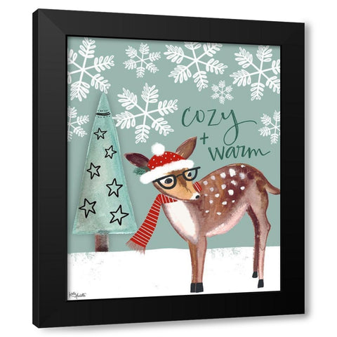 Cozy and Warm Black Modern Wood Framed Art Print with Double Matting by Doucette, Katie