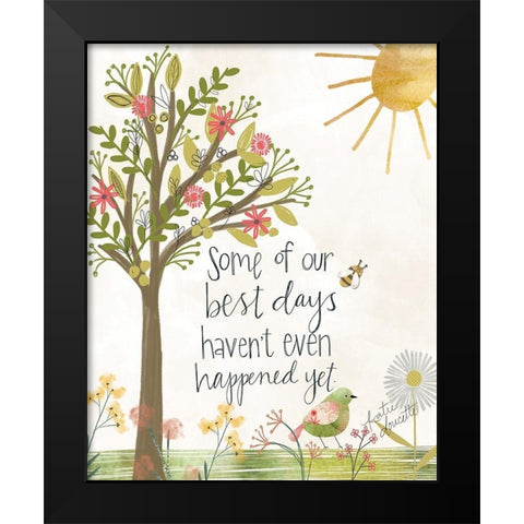 Best Days Black Modern Wood Framed Art Print by Doucette, Katie