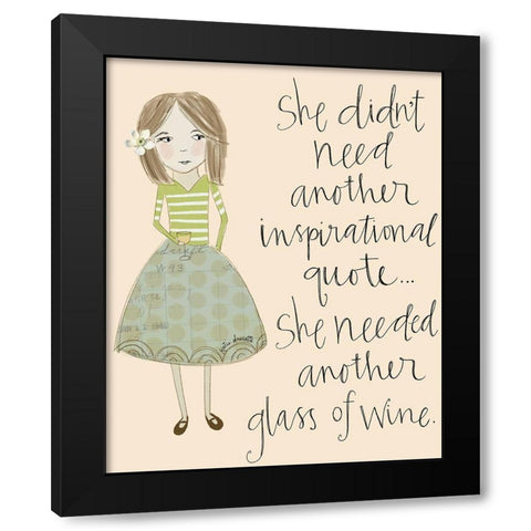 Inspiration and Wine Black Modern Wood Framed Art Print by Doucette, Katie