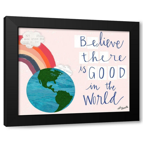 Believe Black Modern Wood Framed Art Print by Doucette, Katie