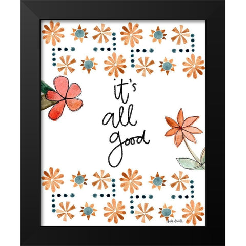 All Good Black Modern Wood Framed Art Print by Doucette, Katie